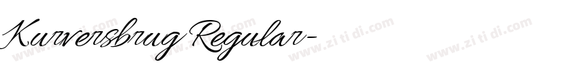 Kurversbrug Regular字体转换